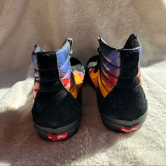 Vans Sk8-Hi Refract Black Retro Skateboard Sneakers - Picture 5 of 9